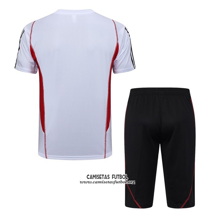Chandal del Sao Paulo Manga Corta 2023/2024 Blanco - Pantalon Corto